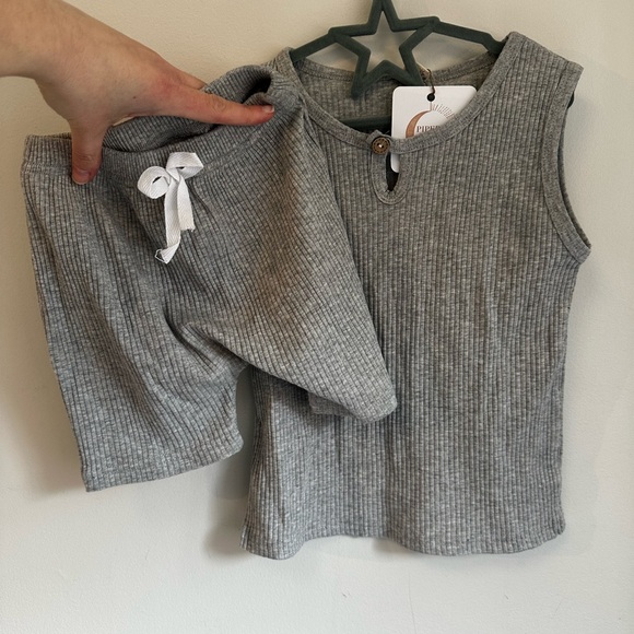 Pipers closet shorts and tank toddler girl set - Picture 3 of 4